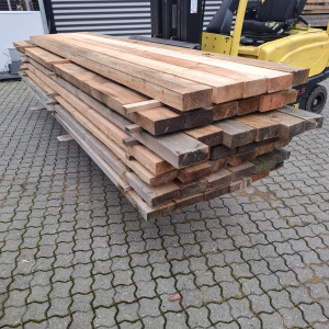 Restparti i gran / lærk Tømmer, 24 stk 50x150x3,60m + 8 stk 63x150x4,20m + 9 stk 75x150x3,60m